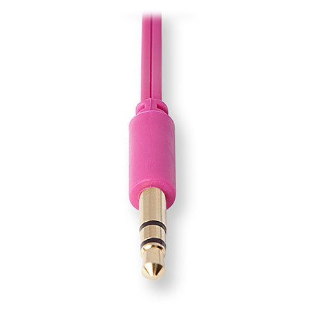 Retractable Aux Cord | Auxiliary Cable | Retractable Cord | Pink
