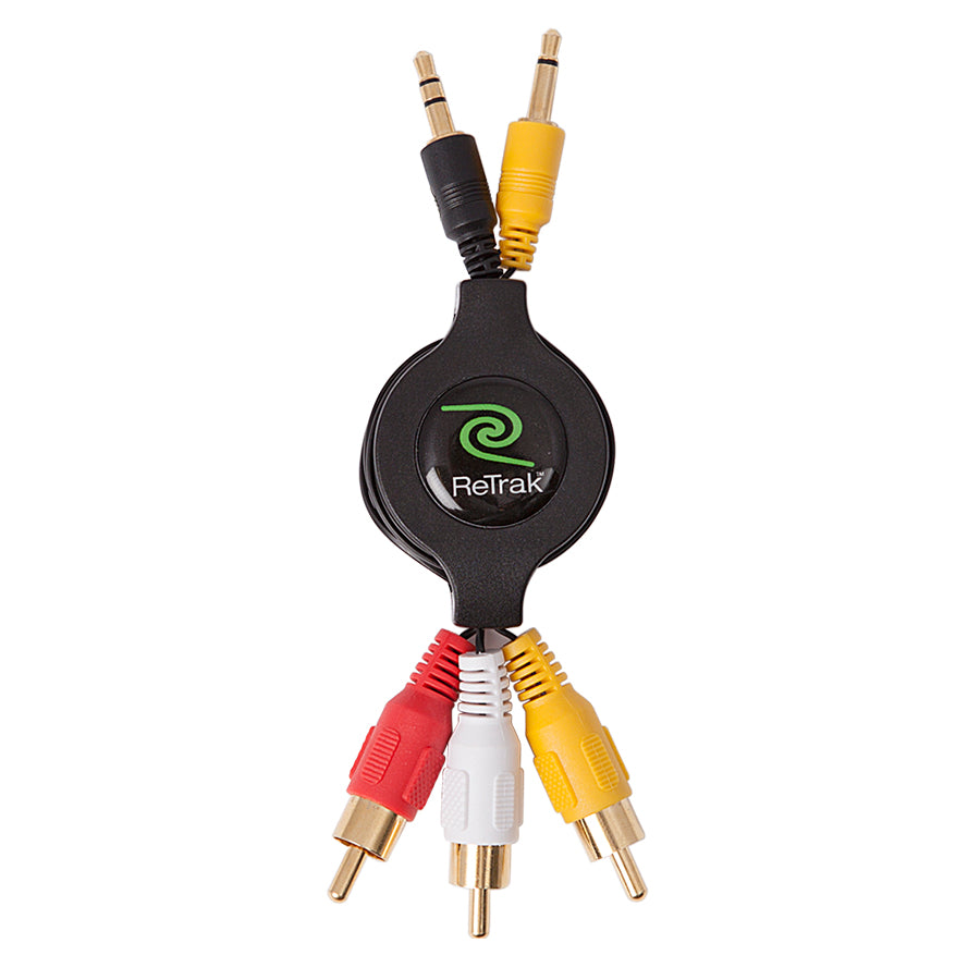 RCA to Aux Cable Adapter | Retractable RCA Cable | RCA Adapter Cables for Home Theaters & DVD Players