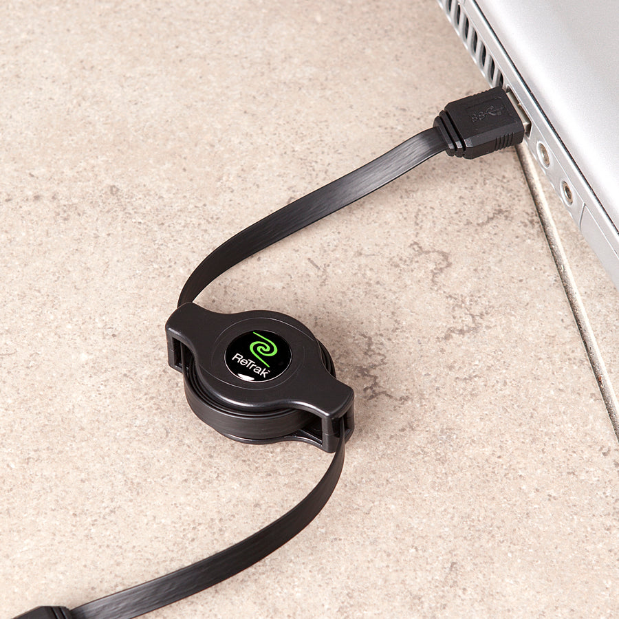 USB Cable Type B | Retractable Type B Cable | USB 3.0 Cord