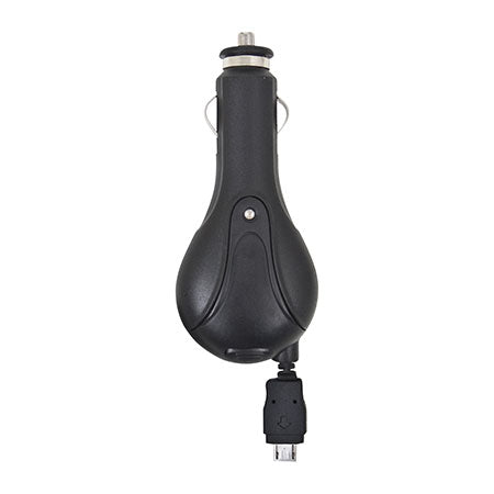 X-Rnio Car Charger with Retractable Cords for Multiple India