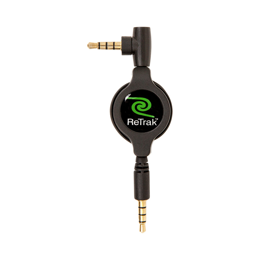 Retractable Auxiliary Cord + Microphone