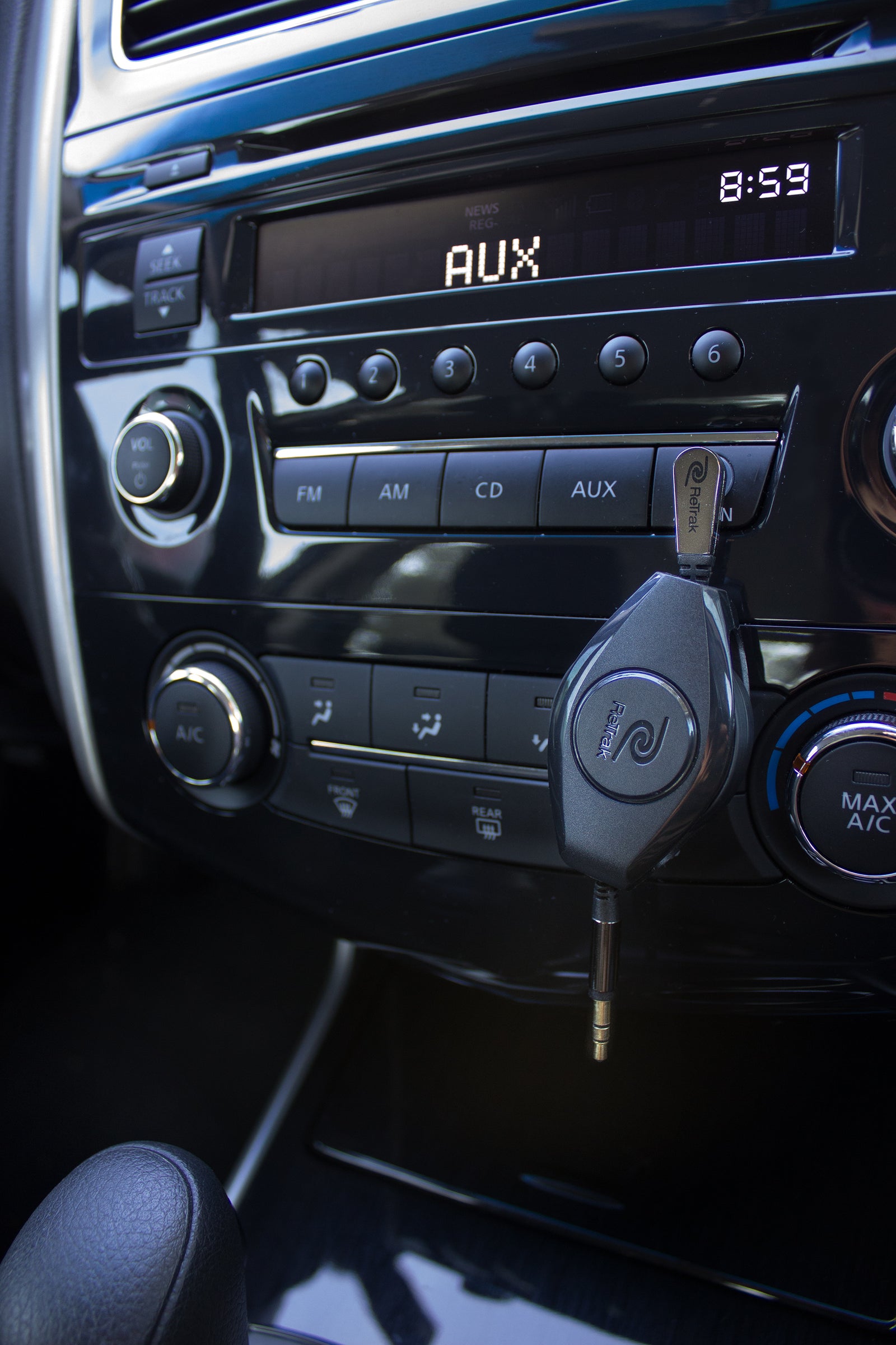 Aux Audio Cable | Auxiliary Cable | Premier Retractable Cable | Black