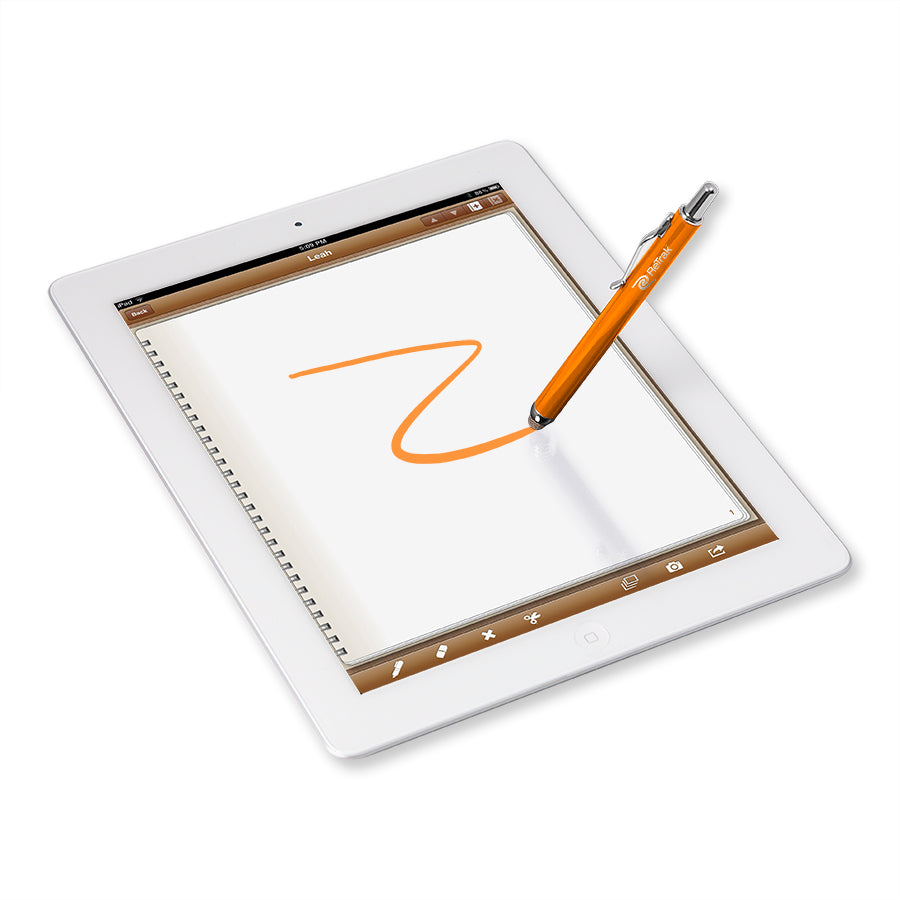 Retractable Stylus | Retractable Active Stylus Pen | Orange