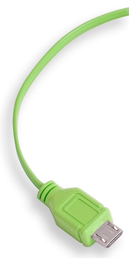 Micro USB Charger Cord | Retractable Micro USB Cable | Green