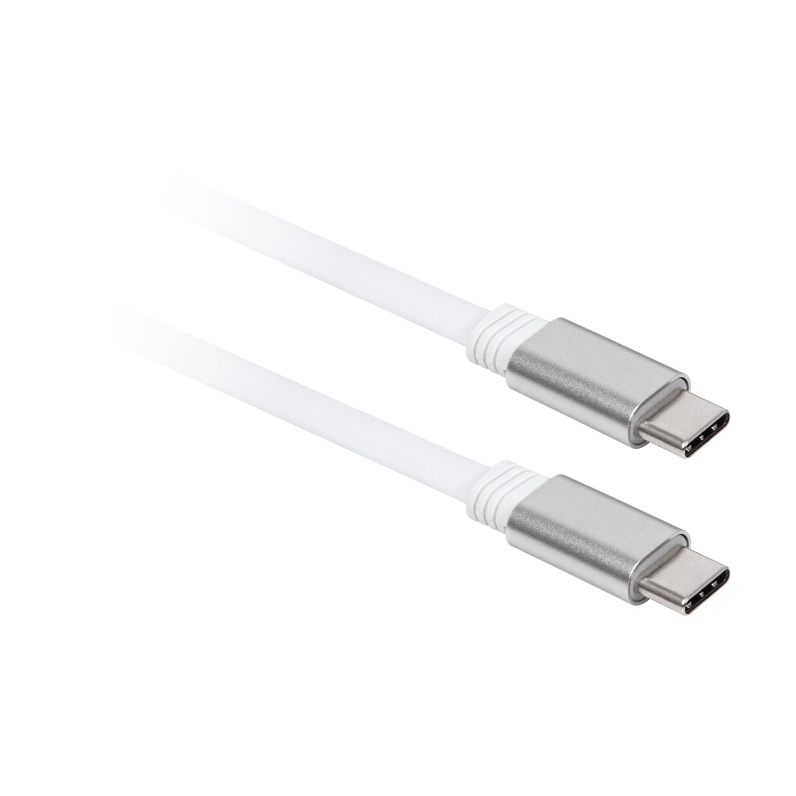60W USB-C to USB-C | Premier Retractable Cord | White