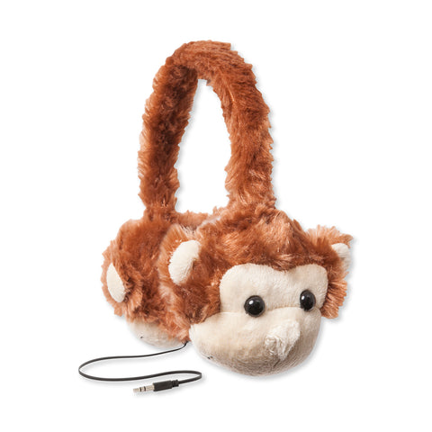 Animalz Ear Headphones Lion | Kids Ear Headphones | Retractable Headphones Cord