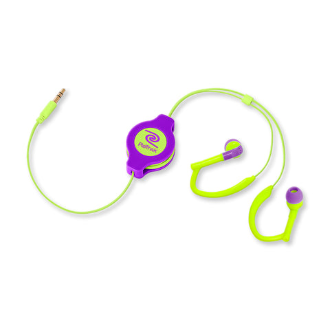 Cell Phone Sports Armband | Retractable Cord | Sports Wrap Headphones | Small Armband | Black