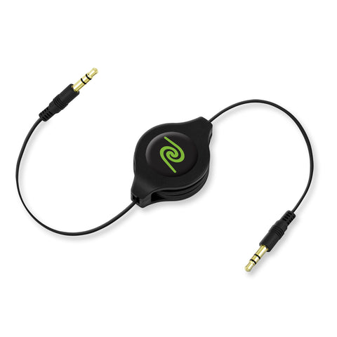 Audio Auxiliary Cord | Retractable Aux Cord | Orange