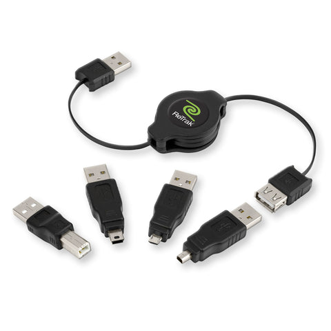 Universal Laptop Charger | Retractable USB & Micro USB Cable | 2.1A Wall Laptop Charger