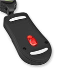 Metallic Computer Mouse | Retractable Mouse Cord | Metallic Gray