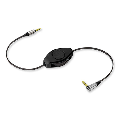 Headphone Splitter Adapter | Headphone Splitter | Retractable Cord | Orange