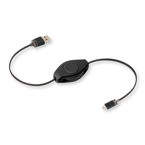 Aux Audio Cable | Auxiliary Cable | Premier Retractable Cable | Black