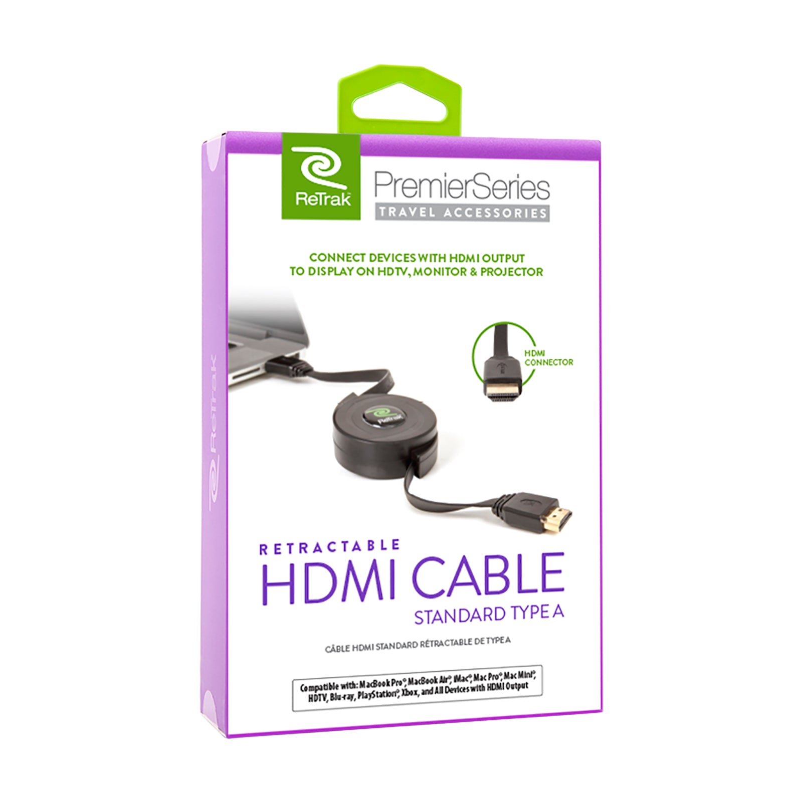 HDMI Cable | Retractable HDMI Cord for 1080p HDTV